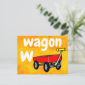 w - wagonフラッシュカード ポストカード (スタンド正面)