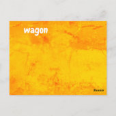 w - wagonフラッシュカード ポストカード (裏面)