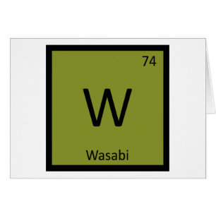 W - Wasabi化学周期表の記号