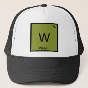 W - Wasabi化学周期表の記号 キャップ