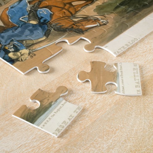 Waの戦いの彼の馬の下のBlucher王子 ジグソーパズル (側面)