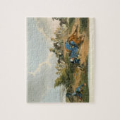 Waの戦いの彼の馬の下のBlucher王子 ジグソーパズル (縦)