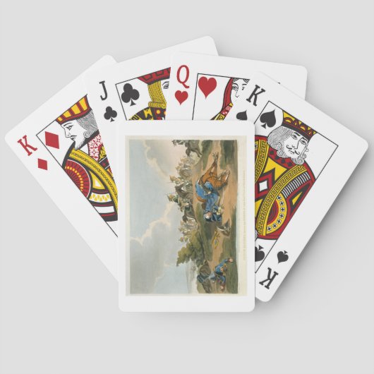 Waの戦いの彼の馬の下のBlucher王子 トランプ (裏面)