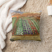 WAスカギットバレーチューリップフィールド春夢 クッション (ブランケット)