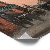 WAスポケーン – ホーセアーツのあるダウンタウンビュー ポスター (角)