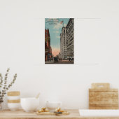 WAスポケーン – ホーセアーツのあるダウンタウンビュー ポスター (キッチン)