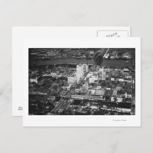 WAタコマ航空からビジネス街の景色 ポストカード (正面/裏面)