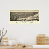 WAパノラママップ – 1884 ポスター (キッチン)