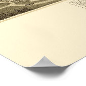 WAパノラママップ – 1885 ポスター (角)