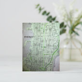 WAヴィンテージ地図 ポストカード (スタンド正面)