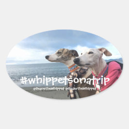 WA内#whippetsonatrip 楕円形シール
