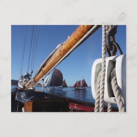 WA木製ボートのタンバークセイルズフェスティバル ポストカード (正面)