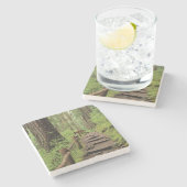 WA、オリンピックNP、ソル·ドゥック·バレー、熱帯雨林 ストーンコースター (横)