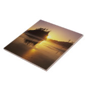 WA，オリンピックNP，日没時の第2ビーチ タイル (側面)