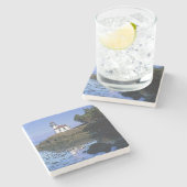 WA、サンフアン島、ライム窯灯台 ストーンコースター (横)