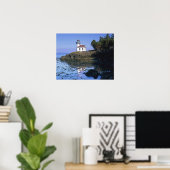 WA、サンフアン島、ライム窯灯台 ポスター (ホームオフィス)