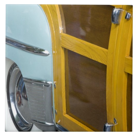 WA、シアトルのクラシックなアメリカの自動車。 2 タイル (正面)