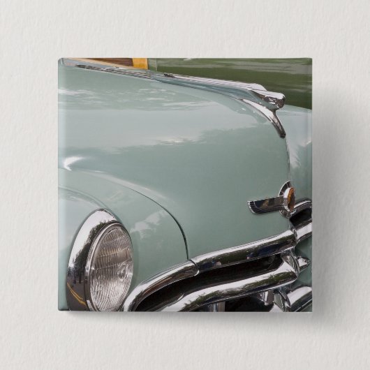 WA、シアトルのクラシックなアメリカの自動車。 3 缶バッジ (正面)