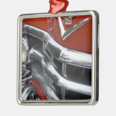 WA、シアトルのクラシックなアメリカの自動車。 4 メタルオーナメント (左)