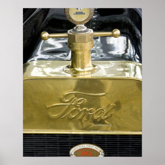 WA、シアトル、クラシックアメリカの自動車。 ポスター (正面)