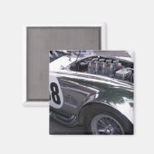 WA、シアトル、クラシックアメリカの自動車。2 マグネット (正面/裏面)