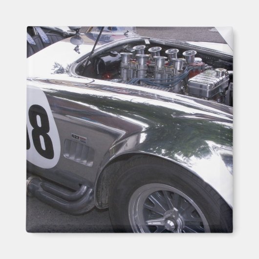 WA、シアトル、クラシックアメリカの自動車。2 マグネット (正面)