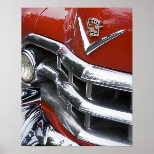 WA、シアトル、クラシックアメリカの自動車。4 ポスター (正面)