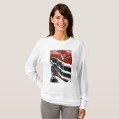 WA, シアトル, クラシックアメリカ車。4 Tシャツ (正面フル)