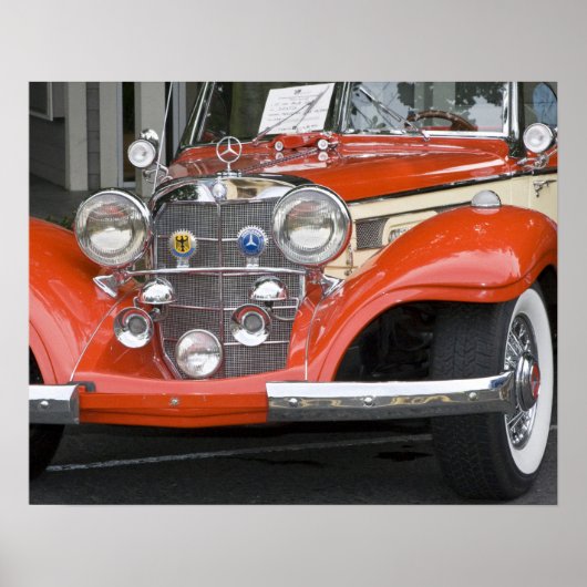 WA、シアトル、クラシックドイツの自動車。2 ポスター (正面)