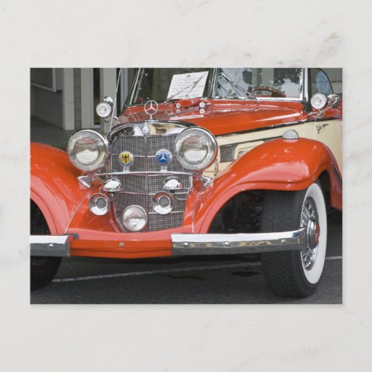 WA、シアトル、クラシックドイツの自動車。2 ポストカード (正面)