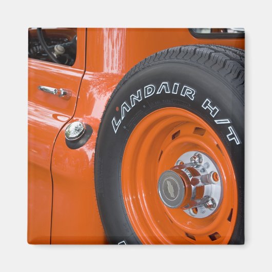 WA、シアトル、クラシックピックアップ。 マグネット (正面)