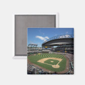 WA、シアトル、サフェコフィールド、マリナーズ野球 マグネット (正面/裏面)