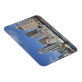 WA、シアトル、シアトルのスカイラインとフェリーボート マグネット (右側)