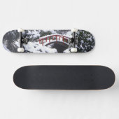 WA、シアトル、月の橋と池、冬の2日後 スケートボード (横)