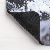 WA、シアトル、月の橋と池、冬の2日後 マウスパッド (コーナー)