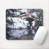 WA、シアトル、月の橋と池、冬の2日後 マウスパッド (マウス)