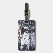 WA、シアトル、月の橋と池、冬の2日後 ラゲッジタグ (正面縦)