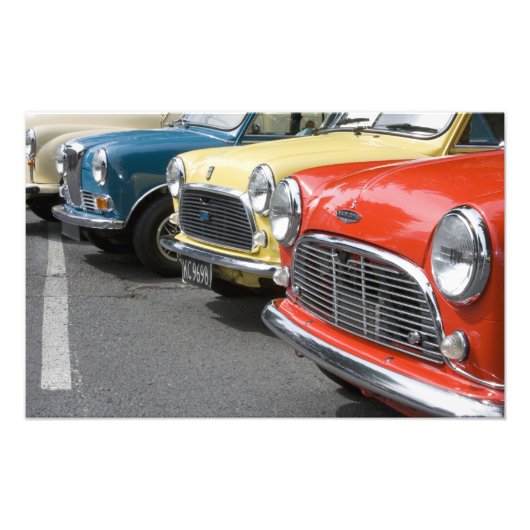 WA、シアトル、英国のクラシック自動車。 フォトプリント            (正面)