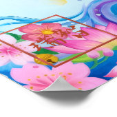 Wa: Elegant Calligraphy "Harmony" Art26001012 ポスター (角)