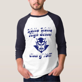 Wa-Hi 1977年卒ラグランスリーブTシャツ Tシャツ