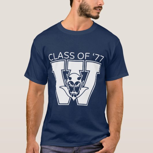 Wa-Hi 1977年卒業記念Tシャツ Tシャツ (正面)