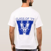 Wa-Hi 1977年卒Tシャツ Tシャツ (裏面)