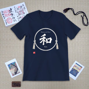 Wa – Japanese Harmony Kanji T-Shirt with kumihimo Tシャツ