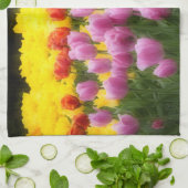 WA, Skagit Valley, Roozengaarde Tulip Garden, 2 キッチンタオル (折り畳み)