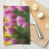 WA, Skagit Valley, Roozengaarde Tulip Garden, 2 キッチンタオル (四つ折り)