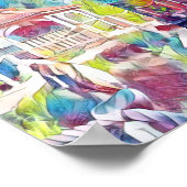 Wa-Wo Wave NFT Art - GAZEBO 42/7飛んでいる – ポスター (角)