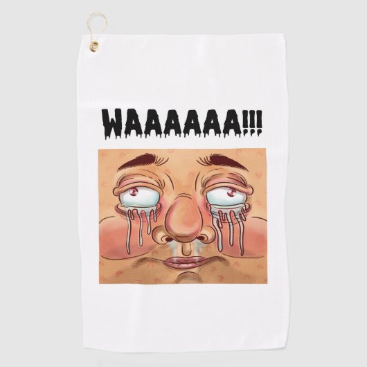 WAAAAA!!!泣き叫びタオル ゴルフタオル (正面)