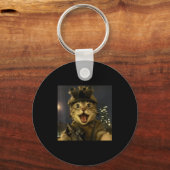 Waactical Cat Meme  キーホルダー (正面)