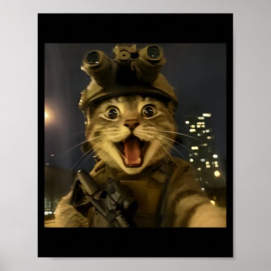 Waactical Cat Meme  ポスター (正面)