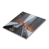 Wabash上の都心のシカゴの高い柵 タイル (側面)